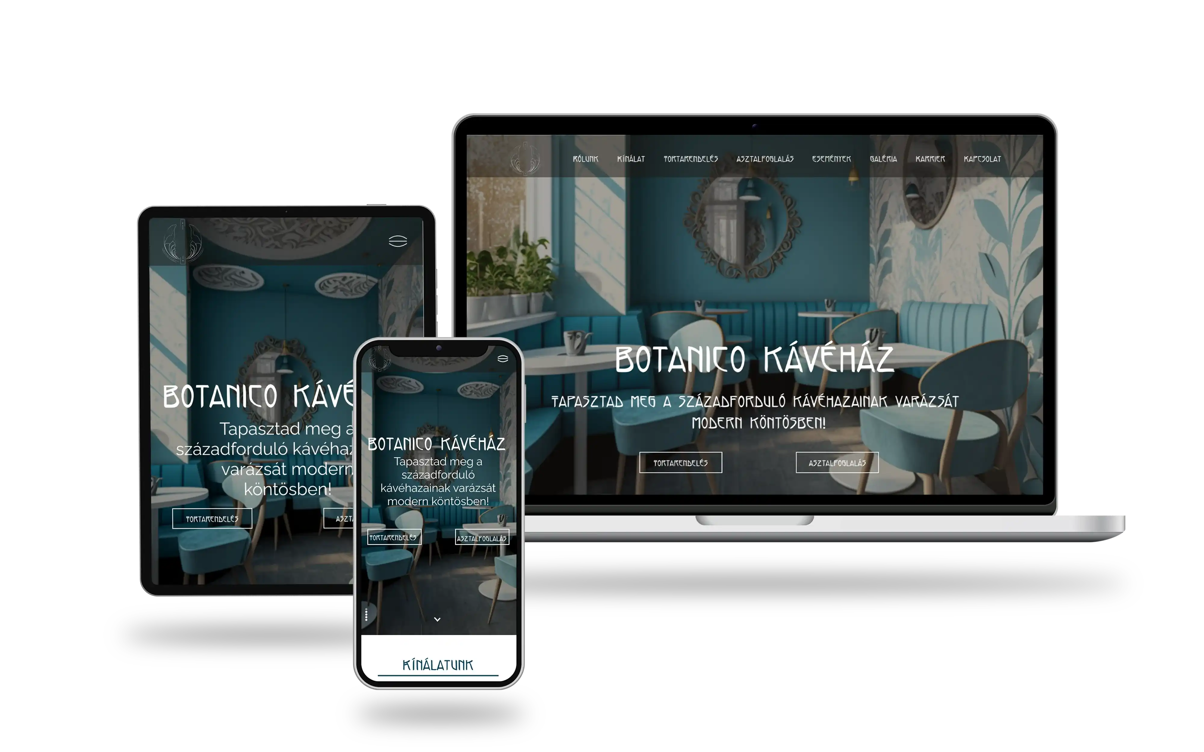 Weboldalkészítés művészeknek–Szentimrey Webdesign referencia botanico design